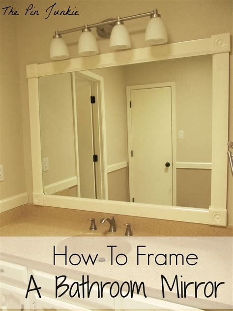 Frames For Existing Bathroom Mirrors Diy Bathroom Bathroom Makeover Bathroom Decor