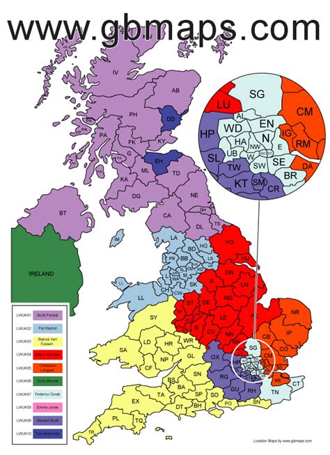 Best Uk Postcodes Map With All The Postcode Districts