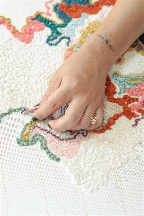 Punch Needle Embroidered Rugs Steady Hand Creative Punch Needle Embroidery Punch Needle