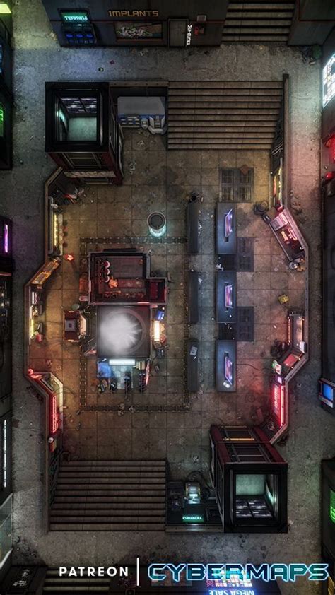 Cybermaps Creating Animated Battlemaps For Sci Fi Cyberpunk