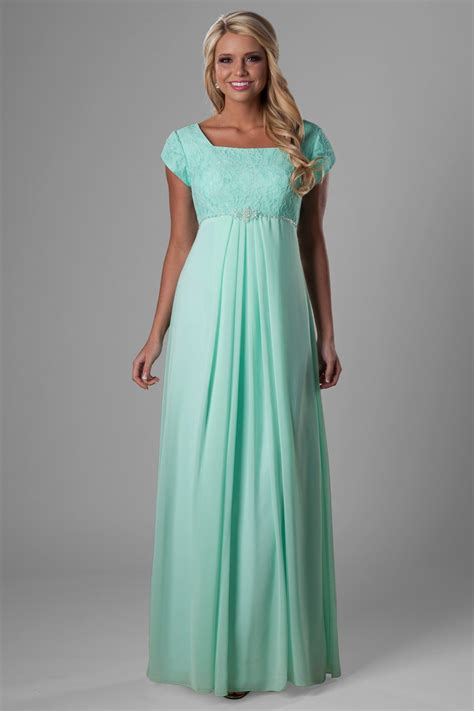 Lovely Empire Waist Modest Prom Dress Style Francis Is Part Of The