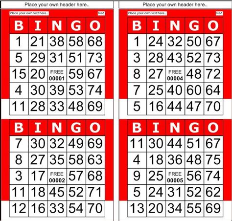 43 Cdr Free Printable Bingo Cards 1 90 Download Zip Printable