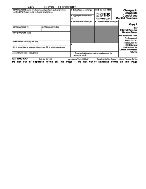 1099 Cap 2018 2024 Form Fill Out And Sign Printable Pdf Template