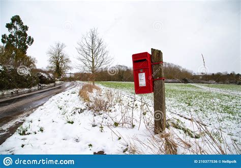 Red British Post Box Stock Photo Image Of Envelope 210377536