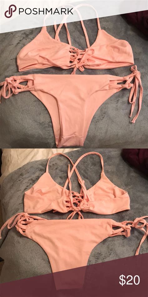 Gorgeous Light Pink Bikini Set Light Pink Bikini Pink Bikini Set Light Pink Bikini Set