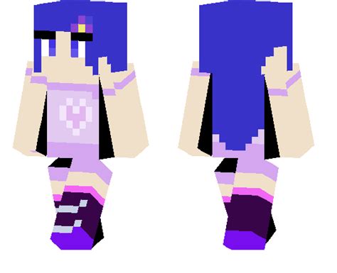 Pastel Purple Girl Minecraft Pe Skins