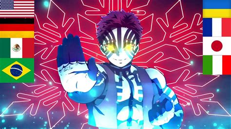 Akaza "Compass needle" in different languages | Demon Slayer - YouTube