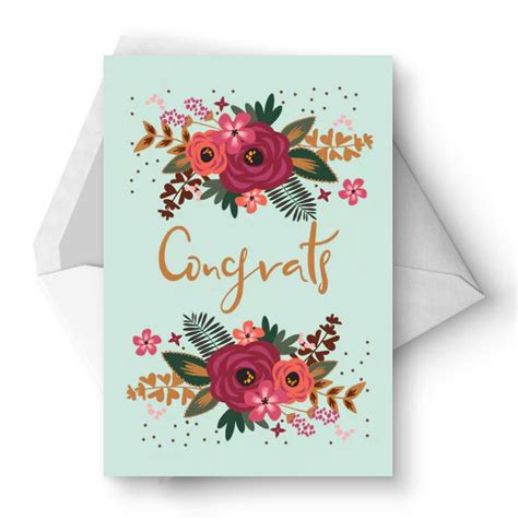 Congratulate the newlyweds with unique wedding greeting cards designed by independent artists. 10 Free, Printable Wedding Cards that Say Congrats