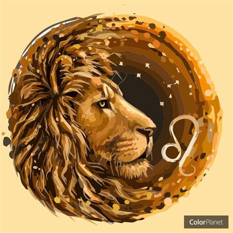 Coloring Zodiac Leo Pictures Zodiac Leo Art Lion Painting Leo Zodiac