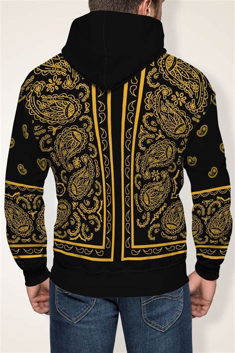 Pattern bandana print blanket designs bandana design vintage bandana bandannas hijab i+w vintage black bandana. Black Gold Bandana Angel Back Hoodie from The Bandana ...