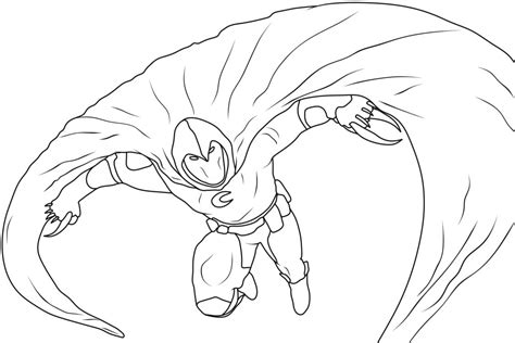 Print Moon Knight Coloring Page Coloring Page Free Printable Coloring