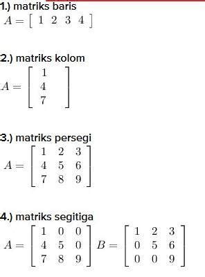 Jenis Jenis Matriks Yang Sering Dibahas Dalam Matematika Ezy Blog Riset