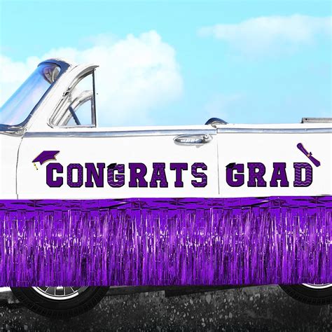 Xuhal 15 Pcs Graduation Parade Car Decorations Congrats