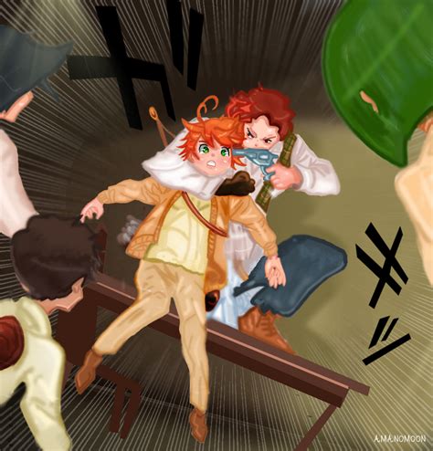 The Promised Neverland Emma Chapter 53 Danger By Amanomoon On Deviantart
