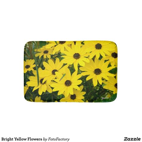 Bath mats, rugs & toilet covers └ bathroom accessories └ bath └ home & garden all categories antiques art automotive baby books business & industrial cameras & photo cell phones & accessories clothing, shoes & accessories coins & paper money collectibles computers/tablets. Bright Yellow Flowers Bathroom Mat | Yellow bath mats ...