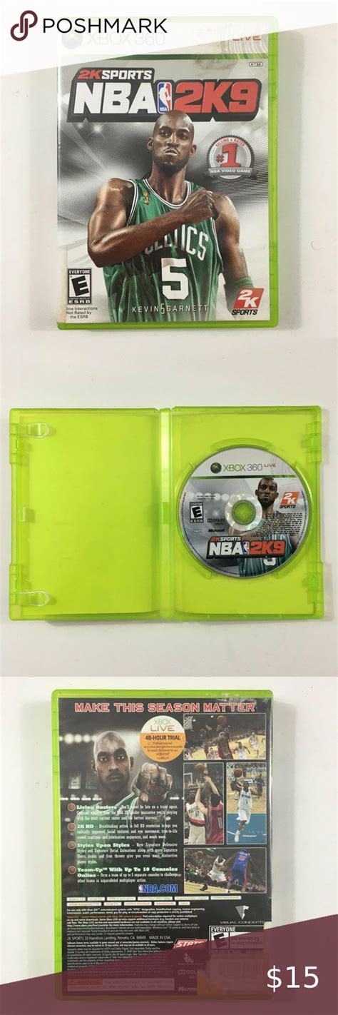 Nba 2k9 Basketball Microsoft Xbox 360 Video Game Online Multiplayer