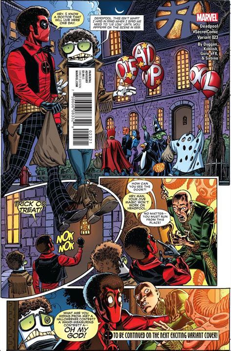 Deadpool 23 Scott Koblish Secret Comic Variant Cover