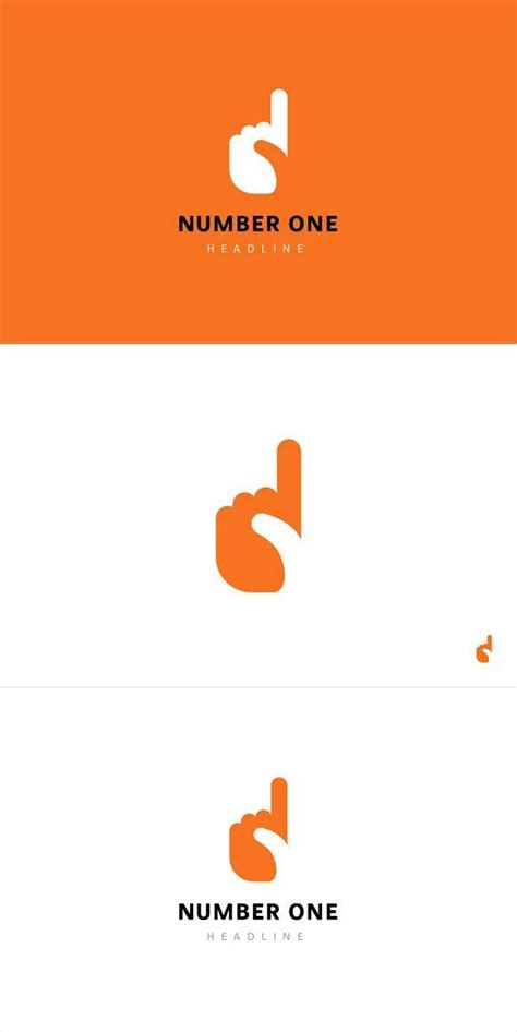 The Logo For Number One Is Orange And White With Black Letters On It