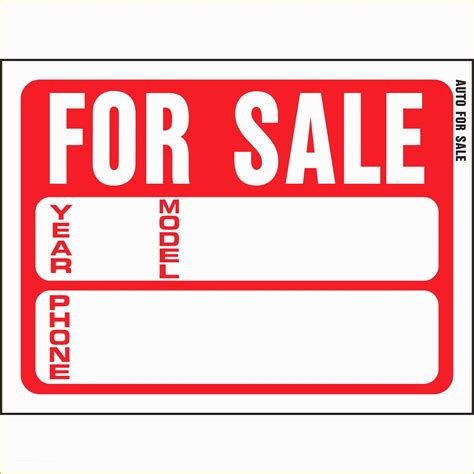 Sale Signs Templates Free Of Car For Sale Sign Template Free