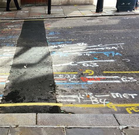 What Those Mysterious Spray Painted Markings On Your Pavement Really