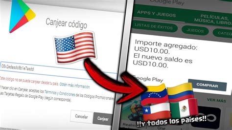 Elige el importe de la tarjeta. Como Canjear Una tarjeta de google play de USA O EUROPA a ...