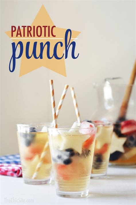Patriotic Punch Rachel Hollis Recipe Punch Recipes The Chic Site