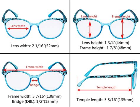 4 pack round fashionable reading glasses for women