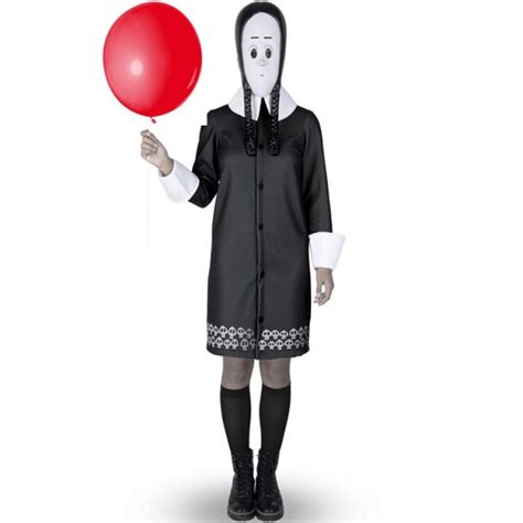 Costume Mercoledì Famiglia Addams Donna Più Terrificante Di Halloween