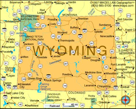 Wyoming Map Infoplease