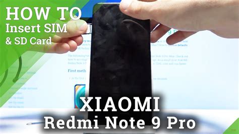How To Insert SIM And SD Card To XIAOMI Redmi Note Pro Nano SIM And Micro SD Card