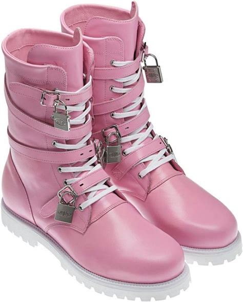 Pink Military Combat Boots Online Boots