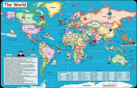 Thank you for browsing my web and wish you find some inspiration about. Fun World Map for Kids Canvas Print | Buy Australian Cheap ...