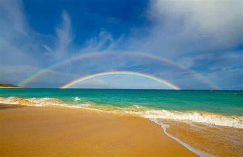Double Rainbow Rainbow Photo Beach Maui