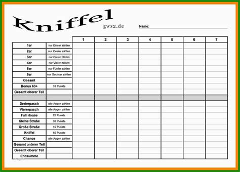 Kostenlose vorlagen für alle gelegenheiten. Kniffel Vorlage Kinder - Kostenlose Vorlagen zum Download ...