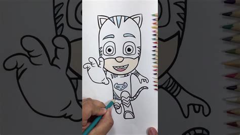 Pj Mask Catboy Coloring Page Youtube