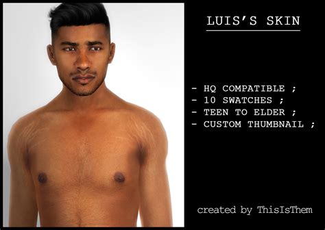 Ts4 Cc Thisisthem Luiss Skin Hq Compatible 10