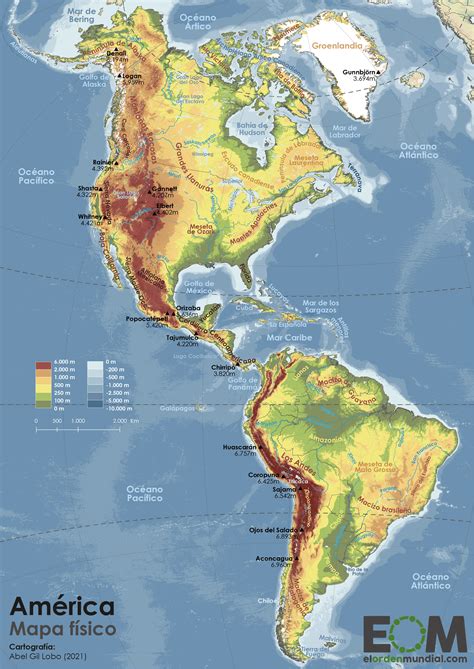 El Mapa Físico De América Mapas De El Orden Mundial Eom News Voice