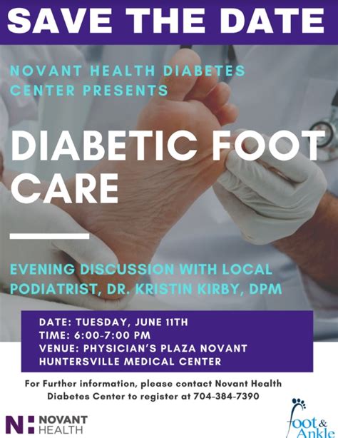 Save The Date Dr Kristin Kirby Will Be Speaking About Diabetic Foot