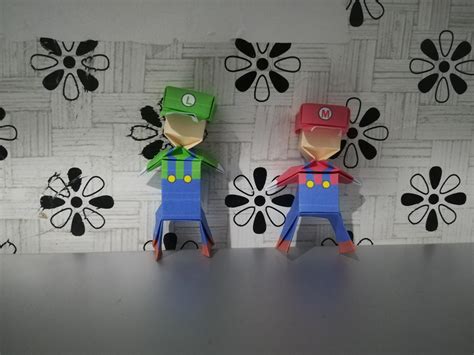 Origami Mario And Luigi Jo Nakashima Folded By Me Rorigami