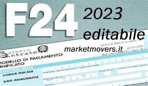 F24 Semplificato Editabile Pdf 2023