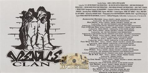 Menace Clan Da Hood Cd Rap Music Guide