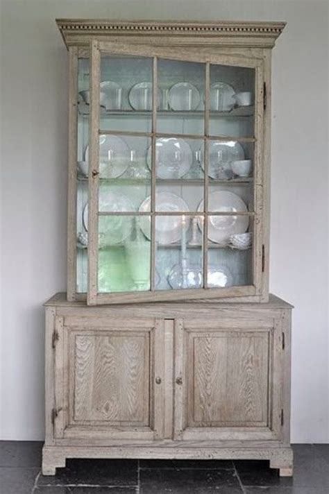The glaze was applied thinly and sparingly for minimal grain emphasis, but enough to stain the existing white cabinets to achieve a yellowish tone to resemble aged white cabinets. Cerused French Oak Kitchens and Cabinets - Kitchen Trend ...