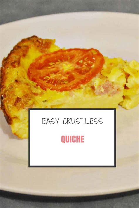 Quick Crustless Quiche Simplify Create Inspire