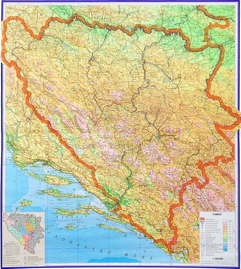 Bosna I Hercegovina Hrvatska školska Kartografija