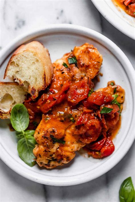 Chicken With Tomato Herb Pan Sauce Creamy Tomato Herb Sauce