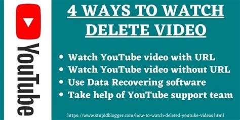 How To Watch Deleted Youtube Videos In A Simple Guide