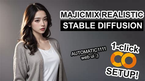 MajicMIX Realistic Stable Diffusion 1 CLICK Google Colab Setup YouTube