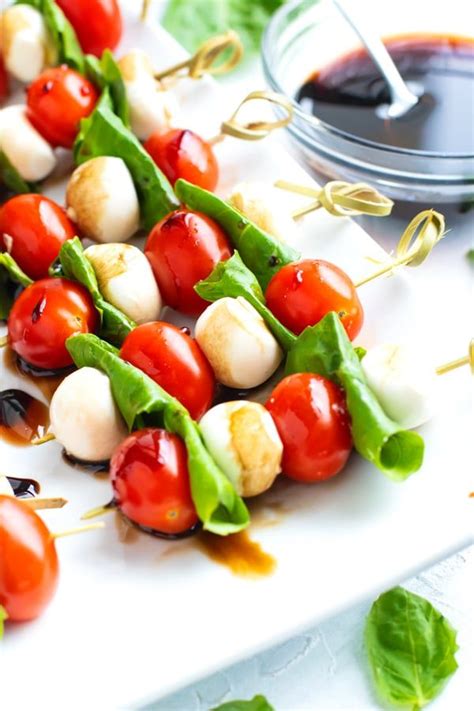 Easy Caprese Skewers With Balsamic Glaze Evolving Table Recipe