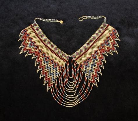 Mayan Style Indigenous Beaded Multicolour Necklace By