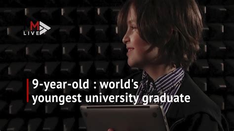 9 Year Old To Become Worlds Youngest University Graduate Youtube